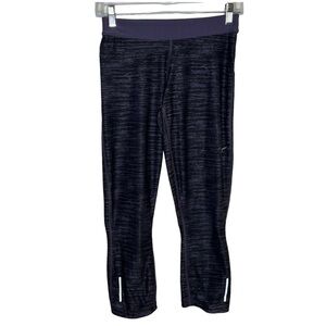 NIKE Cropped Leggings Fold Over Just Do It Waistband Running Workout Athleisure